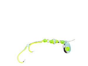 Trolling Spinner Size 1 French Blade Chartreuse